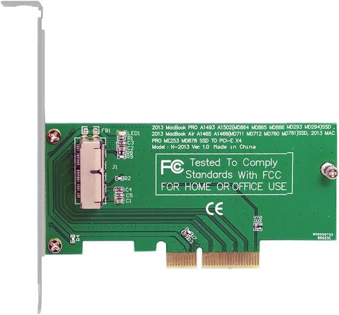 JSER PCI Express PCI-E to 2013 2014 2015 Mac Pro Air 12+16Pin SSD AHCI NVME Convert Card for A1493 A1502 A1465 A1466 in Saudi Arabia