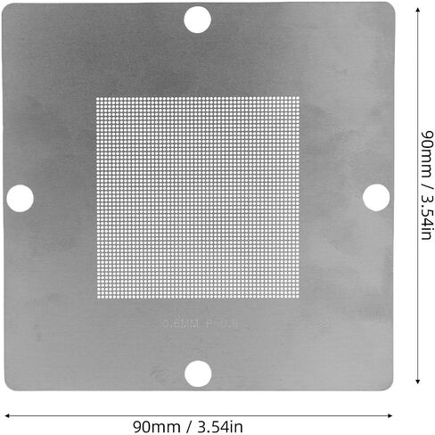 Fabater 9Pcs BGA Reballing Stencils 304 Stainless Steel Universal Template Kit for Laptop CPU Repair, BGA Rework Station Tool for Notebooks Desktop Graphics Cards in Kuwait