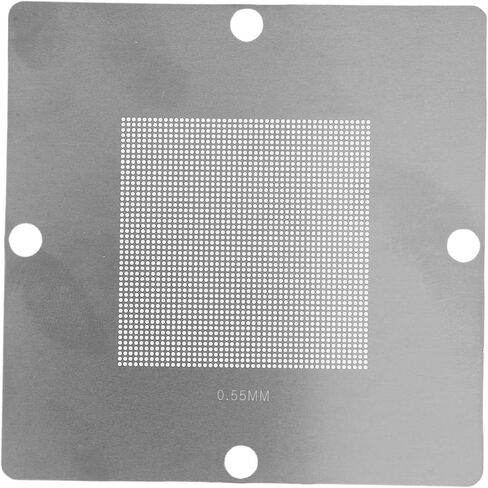 Fabater 9Pcs BGA Reballing Stencils 304 Stainless Steel Universal Template Kit for Laptop CPU Repair, BGA Rework Station Tool for Notebooks Desktop Graphics Cards in Kuwait