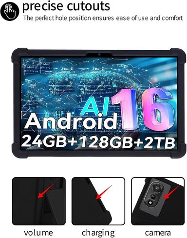 for Nexall N90 12 Inch Tablet Case,BOVUGAC Adjustable Stand Shockproof Easy Installation Slim and Lightweight Premium Silicone Protective Shell for Nexall N90 12" Case Cover.(Black) in Kuwait