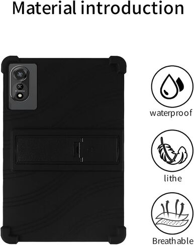 for Nexall N90 12 Inch Tablet Case,BOVUGAC Adjustable Stand Shockproof Easy Installation Slim and Lightweight Premium Silicone Protective Shell for Nexall N90 12" Case Cover.(Black) in Kuwait