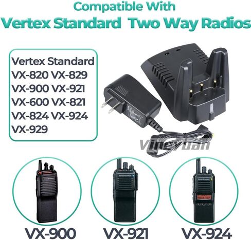 CD-31 Charger Base for Vertex Standard VX-600 VX-820 VX-821 VX-824 VX-829 VX-900 VX-921 VX-924 VX-929, Desktop Charger for FNB-V86LI FNB-V87LI FNB-V92LI Battery in Saudi Arabia