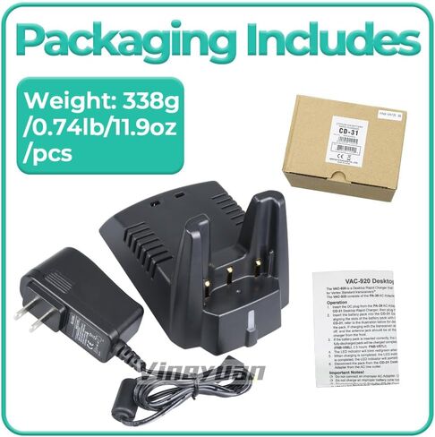 CD-31 Charger Base for Vertex Standard VX-600 VX-820 VX-821 VX-824 VX-829 VX-900 VX-921 VX-924 VX-929, Desktop Charger for FNB-V86LI FNB-V87LI FNB-V92LI Battery in Saudi Arabia