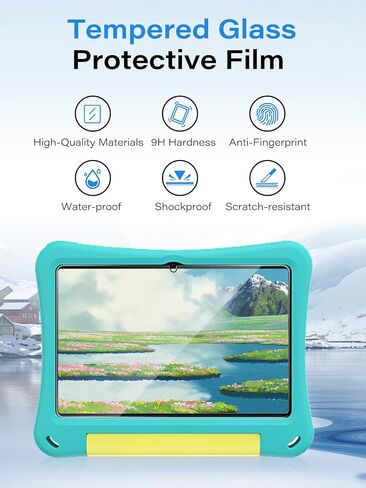 Screen Protector for EDUAITABLET K1061C-EVA002 Tablet 10 Inch, Tempered Glass, 9H Hardness, Anti-Scratch, Bubble Free, HD Clarity in Saudi Arabia