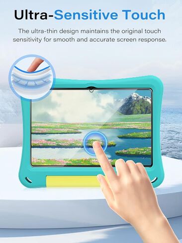 Screen Protector for EDUAITABLET K1061C-EVA002 Tablet 10 Inch, Tempered Glass, 9H Hardness, Anti-Scratch, Bubble Free, HD Clarity in Saudi Arabia
