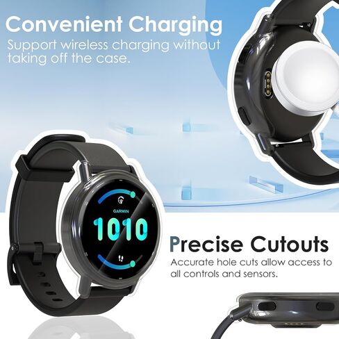 4-Pack Screen Protectors Compatible with Garmin vivoacitve 5, Full Protective Soft TPU Screen Bumper Cover Case Repacement for Garmin vivoacitve 5 - Clear in Saudi Arabia