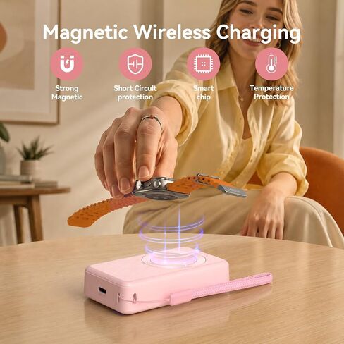 LVFAN Charger for Samsung Galaxy Watch, 4000mAh Portable Power Bank in Kuwait