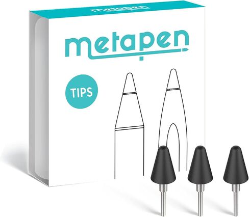 Metapen Tips (3pcs, Black) - Only Compatible with Metapen Stylus Pen M1 / M2 for Surface and G1 for Chromebook with USI Support - TIP302 in Saudi Arabia