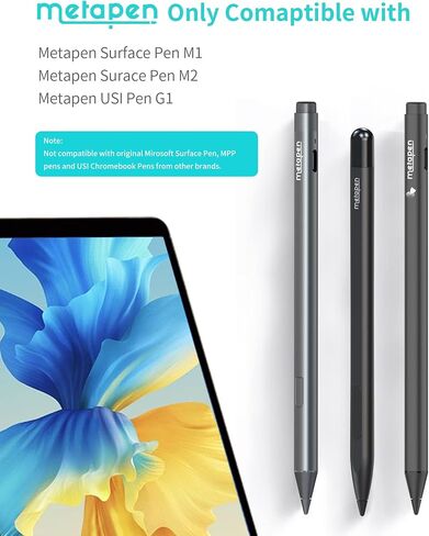 Metapen Tips (3pcs, Black) - Only Compatible with Metapen Stylus Pen M1 / M2 for Surface and G1 for Chromebook with USI Support - TIP302 in Saudi Arabia