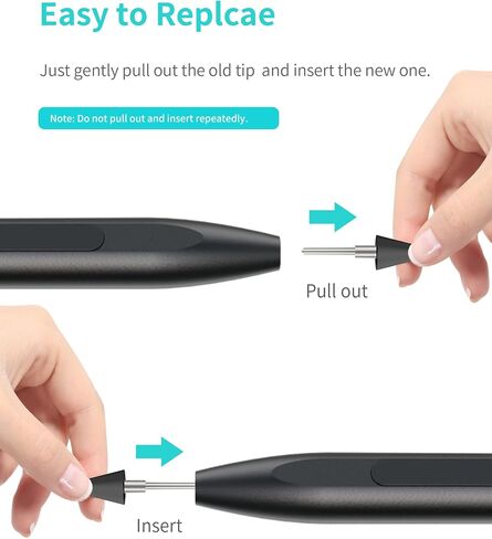 Metapen Tips (3pcs, Black) - Only Compatible with Metapen Stylus Pen M1 / M2 for Surface and G1 for Chromebook with USI Support - TIP302 in Saudi Arabia