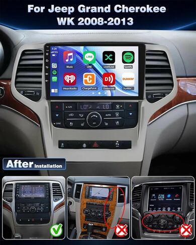 4+64G Upgrade Car Stereo Radio for Jeep Grand Cherokee WK 2008-2013 in Kuwait