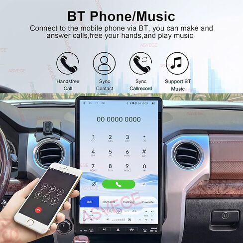 ASVEGE 16.8" 2K Touch Screen Car Radio for Toyota Tundra 2012-2020 in Saudi Arabia