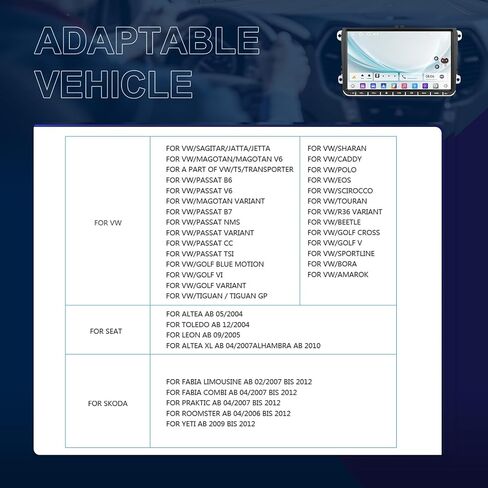 Hodozzy 2G+64G Car Stereo for Volkswagen VW Jetta Passat Golf Beetle Polo Tiguan for SEAT for Skoda with Wireless Carplay Android Auto, 9 Inch Touchscreen with GPS Bluetooth WiFi FM/RDS SWC in Saudi Arabia