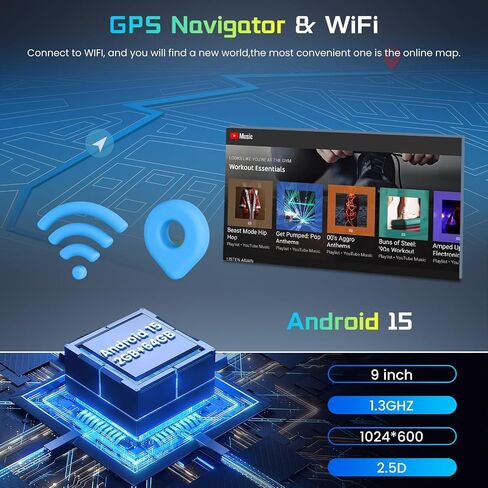 Hodozzy 2G+64G Car Stereo for Volkswagen VW Jetta Passat Golf Beetle Polo Tiguan for SEAT for Skoda with Wireless Carplay Android Auto, 9 Inch Touchscreen with GPS Bluetooth WiFi FM/RDS SWC in Saudi Arabia