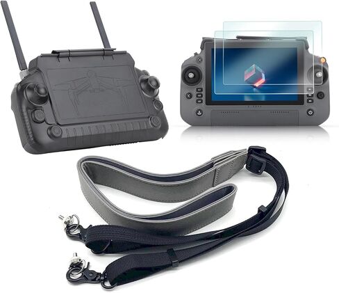 3 in 1 Screen Protector +Sunshade Shell Cover+Lanyard Neck Strap for DJI RC Plus Remote Controller Inspire3 Matrice 350 RTK T50 Agricultural Accessories in Saudi Arabia
