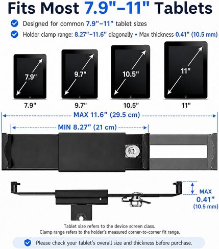 Heavy Duty Anti-Theft iPad Wall Mount, Security Tablet Wall Mount Holder in Saudi Arabia