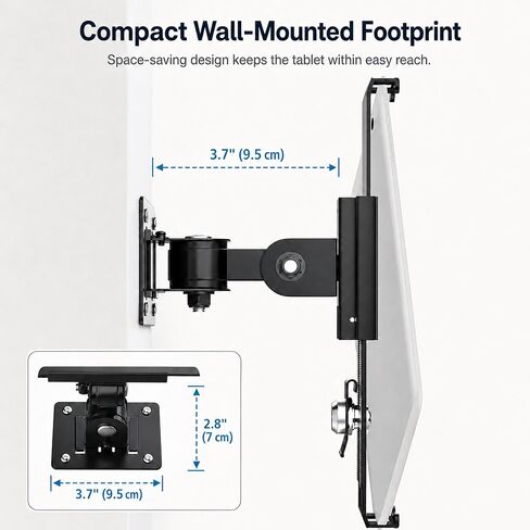 Heavy Duty Anti-Theft iPad Wall Mount, Security Tablet Wall Mount Holder in Saudi Arabia