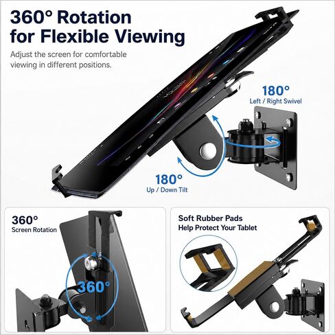 Heavy Duty Anti-Theft iPad Wall Mount, Security Tablet Wall Mount Holder in Saudi Arabia
