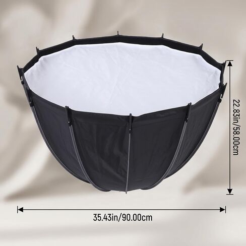 Luocute 90cm Umbrella Softbox، قابلة للطي بلمسة واحدة، صناديق إضاءة ناعمة مع شبكة وموزعات لإضاءة التصوير الفوتوغرافي في الاستوديو in Kuwait
