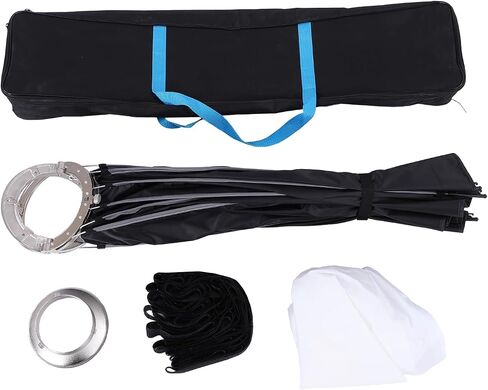 Luocute 90cm Umbrella Softbox، قابلة للطي بلمسة واحدة، صناديق إضاءة ناعمة مع شبكة وموزعات لإضاءة التصوير الفوتوغرافي في الاستوديو in Kuwait