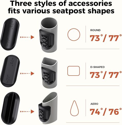 Bike Seat Post Mount for Garmin Varia Radar, Multi-Shape Compatibility in Saudi Arabia
