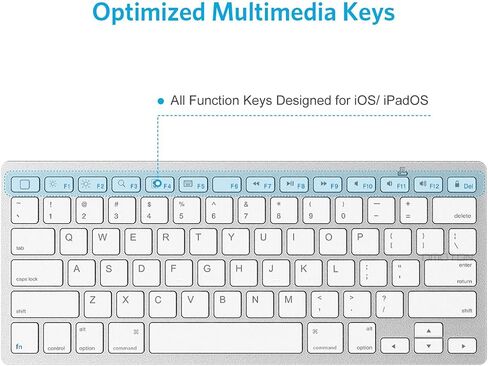 OMOTON Wireless Purple Keyboard and Mouse Combo for Windows & Bluetooth Keyboard for iPad Devices in Kuwait