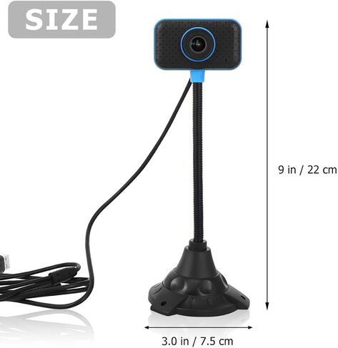 كاميرا ويب USB 0.3 ميجابكسل مع ميكروفون، كاميرا بلاستيكية مرنة للبث in Kuwait