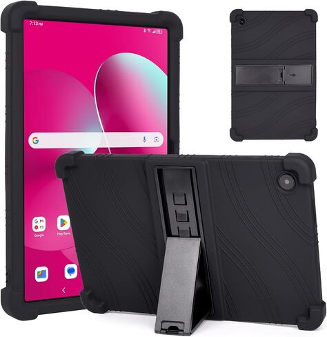 RSAquar Silicone Case for T-Mobile REVVL Tab 2 10.1" (2025) – Soft Shockproof Protective Cover, Lightweight Portable Design – Black in Saudi Arabia