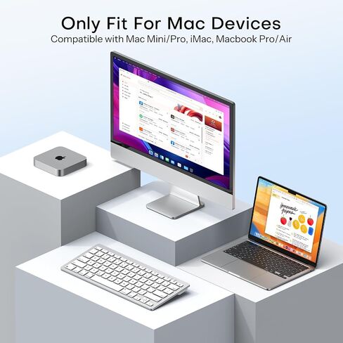 OMOTON 2.4G Wireless Keyboard and Mouse Combo for Windows ＆ Bluetooth Rechargeable Keyboard for Mac in Kuwait