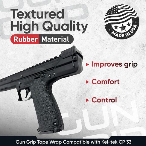 Handleitgrips Compatible for Keltec CP33, Textured Rubber in Saudi Arabia