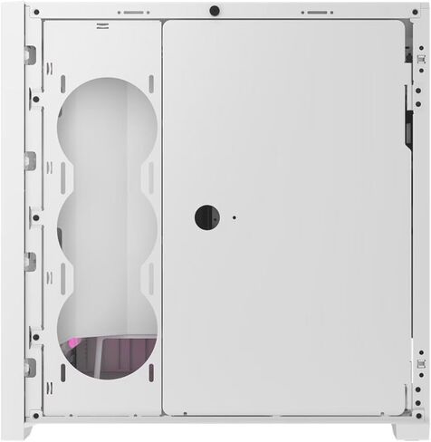 Velztorm 5000D Airflow Mid-Tower Case, 3 RGB Fans Lighting Controller, High-Airflow Design, RapidRoute Cable Management - White in Saudi Arabia