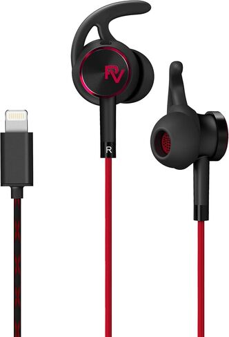 PALOVUE Lightning Headphones Magnetic Earbuds MFi Certified with Mic, Black in Saudi Arabia
