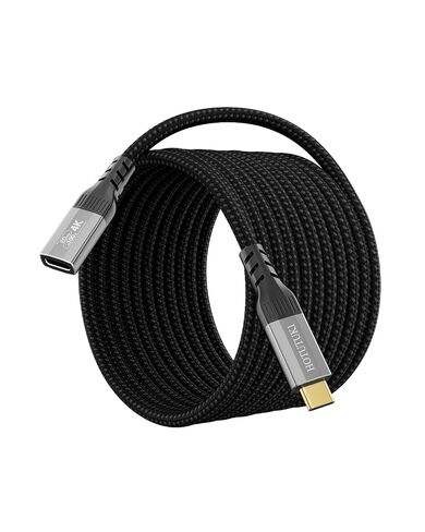 Long USB c Extension Cable 20FT, 20Gbps,100W,4K@60Hz Video Output, Nylon Braided,USB3.2 Type C Extender Cord Male to Female Compatible with Thunderbolt 4/3,Monitor,Display in Saudi Arabia