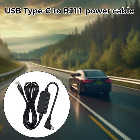 RJ11 to USB-C Power Cord for Radar Detector Cable for Escort Passport in Saudi Arabia