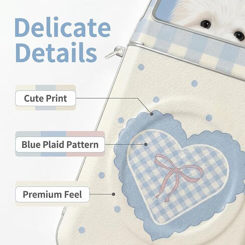 for Motorola Razr 2026/2025/2024 Case with Cute Bow Wristband Blue in Saudi Arabia