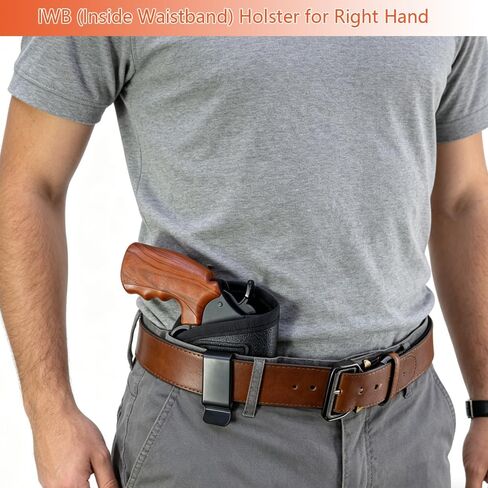 IWB حافظة حمل مخفية لإطار J .38 .357 أنف أفطس 2 "مسدسات in Kuwait