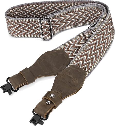 CVLIFE Two Point Rifle Sling with Cotton Weave Gun Sling and Leather Ends in Saudi Arabia