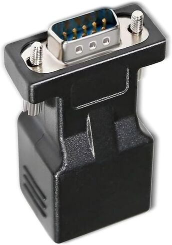 DB9 Male to RJ45 Female Serial Adapter, Ethernet Converter Compatible with Standard 9-pin RS-232 Devices in Saudi Arabia