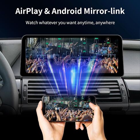 12.3Inch Wireless CarPlay/Android Auto Touchscreen for BMW X5/X6 Series E70/E71 (2009-2013) with CIC System, Car Radio Receiver, Bluetooth, Car Stereo in Kuwait