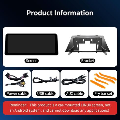 12.3Inch Wireless CarPlay/Android Auto Touchscreen for BMW X5/X6 Series E70/E71 (2009-2013) with CIC System, Car Radio Receiver, Bluetooth, Car Stereo in Kuwait