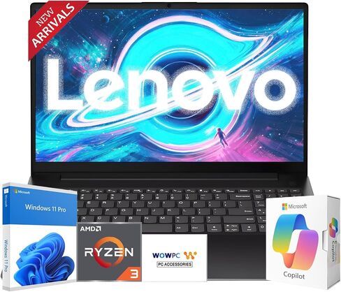Lenovo New Version Business and Student V15 Laptop, Ryzen 3 7000-Series(Outperforms Intel i5-1235U), 16GB RAM, 256GB SSD, 15.6" FHD Display, Ultra Quiet Design, 14.5-Hour Battery Life, Windows 11 Pro in Kuwait