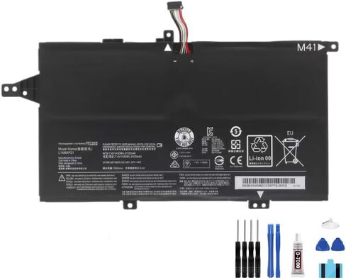 compatible For Lenovo M41-70 K41-70 K4170 M41-80 LCD Display Touch Screen Digitizer Full Assembly Replacement Screen Repair Kit battery L14M4P21+Free Tools，For L14M4P21 battery in Kuwait