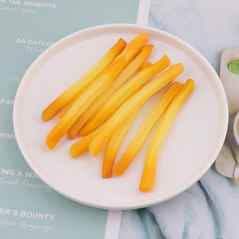 Fake French Fries, 10 Pcs Realistic Food PVC Display Food Props Used for Displaying Picnic, Dining Table Scenes in Kuwait