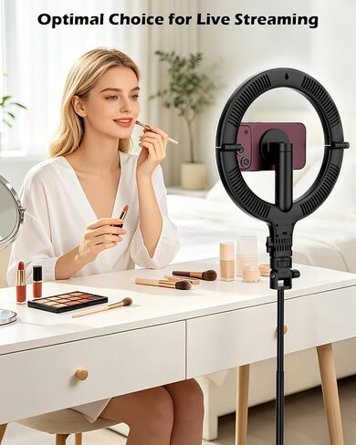 CloudValley 76" Phone Tripod with Light, 10" Ring Light with Stand in Saudi Arabia