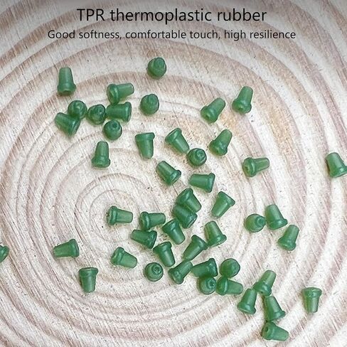 50Pcs Carp Fishing Hook Stops Beads Carp Accessories Rubber Lures Stoper Boilie Stop Terminals Tackle Tool in Saudi Arabia