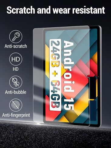 Screen Protector for Jeazans Jzpad-A10L (10 Inch) Android 15 Tablet, 9h Tempered Glass, Drop-Proof, Scratch-Proof, Bubble-Free, 2 Pack. in Saudi Arabia