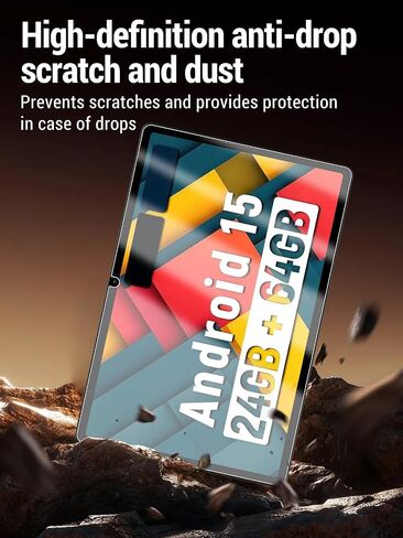 Screen Protector for Jeazans Jzpad-A10L (10 Inch) Android 15 Tablet, 9h Tempered Glass, Drop-Proof, Scratch-Proof, Bubble-Free, 2 Pack. in Saudi Arabia