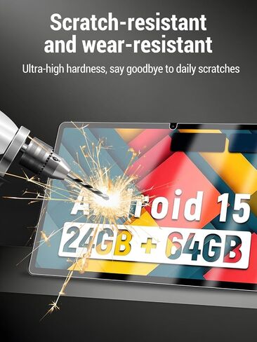 Screen Protector for Jeazans Jzpad-A10L (10 Inch) Android 15 Tablet, 9h Tempered Glass, Drop-Proof, Scratch-Proof, Bubble-Free, 2 Pack. in Saudi Arabia