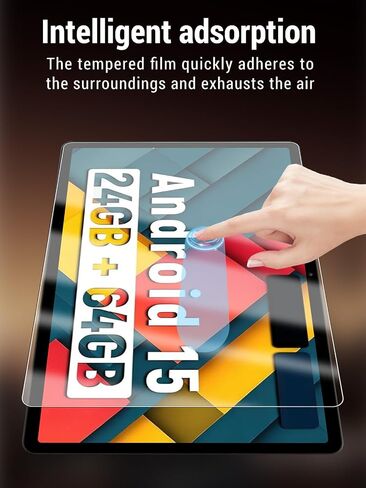 Screen Protector for Jeazans Jzpad-A10L (10 Inch) Android 15 Tablet, 9h Tempered Glass, Drop-Proof, Scratch-Proof, Bubble-Free, 2 Pack. in Saudi Arabia
