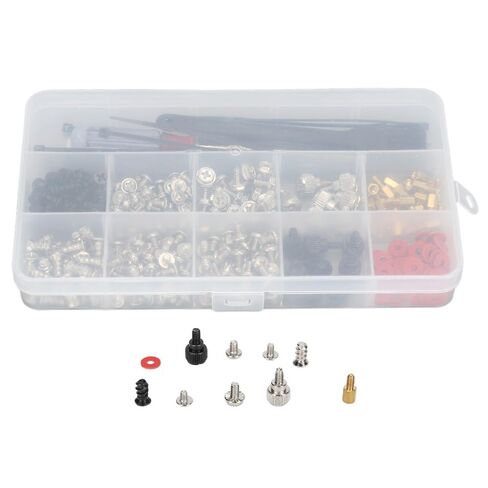 Stainless Steel Computer Screw Assortment Kit Motherboard Standoffs Screws with Screwdriver Washer Cleaning Brush for DIY PC Installation and Repair in Saudi Arabia
